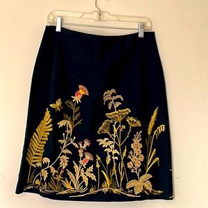 Brooks Brothers gorgeous embroidered skirt